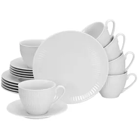 CreaTable Valencia Kaffeeservice 18-tlg. weiß