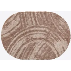 Fußmatte AKZENTE FEEL Gr. 2, grau (taupe), B:70cm H:7mm L:100cm, Polyester, Kunstfaser, Gummi, Teppiche