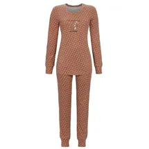 RINGELLA Pyjama mit Motivdruck Farbe Schoko, Größe 42 - 42