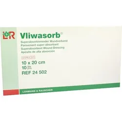 Vliwasorb superabsorb.Saugkomp.steril 10x20 cm