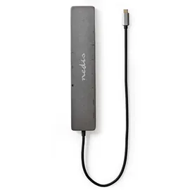 Nedis USB Multi-Port-Adapter| 3.2 Gen 1| USB-C Stecker| Micro SD RJ45 Buchse