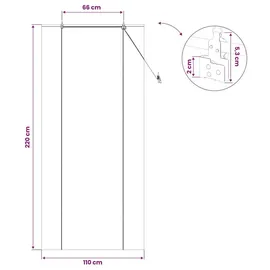 vidaXL Rollo Natur 110 x 220 cm Bambus/Braun