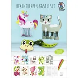 Buntpapierfabrik Ludwig Bähr URSUS Kinder-Bastelsets Hexentreppen-Bastelset, Motivbögen für Hexentreppen Tiere