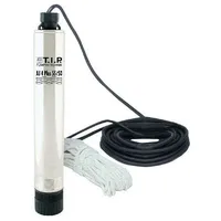 T.I.P. Tiefbrunnenpumpe AJ 4 Plus 55/50 800W 3300 l/h inkl. Ablassseil & 23m Anschlusskabel