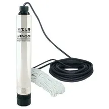 T.I.P. Tiefbrunnenpumpe AJ 4 Plus 55/50 800W 3300 l/h inkl. Ablassseil & 23m Anschlusskabel