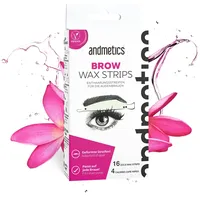 Andmetics Brow Wax Strips Damen 16 St.