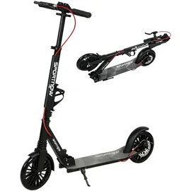 sportnow Cityroller Aluminium Schwarz