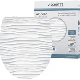 Schütte WC-Sitz White Wave Duroplast mit Absenkautomatik & Schnellverschluss