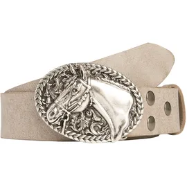 rettungsring gürtel Gürtel Leder grau 120