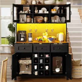 Okwish Buffet 120 x 40 x 170 cm Schwarz