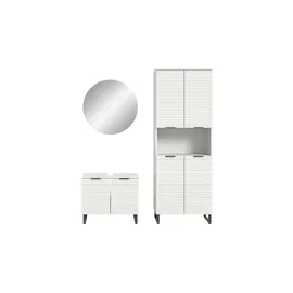 MID.YOU Badmöbel-Set Riff 3-tlg. Weiß