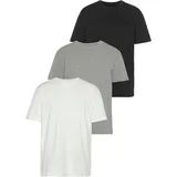 MAN'S WORLD "neue Farben", Damen, Gr. 72/74 (5XL), weiß (weiß, grau, meliert, schwarz), Single Jersey, Obermaterial: 100% Baumwolle. Obermaterial Melange: 90% Baumwolle, 10% Viskose.