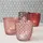 Boltze Windlicht Marilu Glas lila/rosa