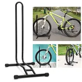 homelikesport Fahrradständer aus Stahl, aufrechter Fahrradständer, platzsparend, geeignet für Mountainbike, Rennrad, für Fahrrad mit Raddurchmesser max. 73,7 cm