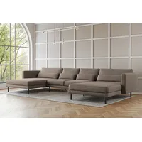 Fun Möbel Wohnlandschaft U-Form Sofa AGADA in Stoff Verita