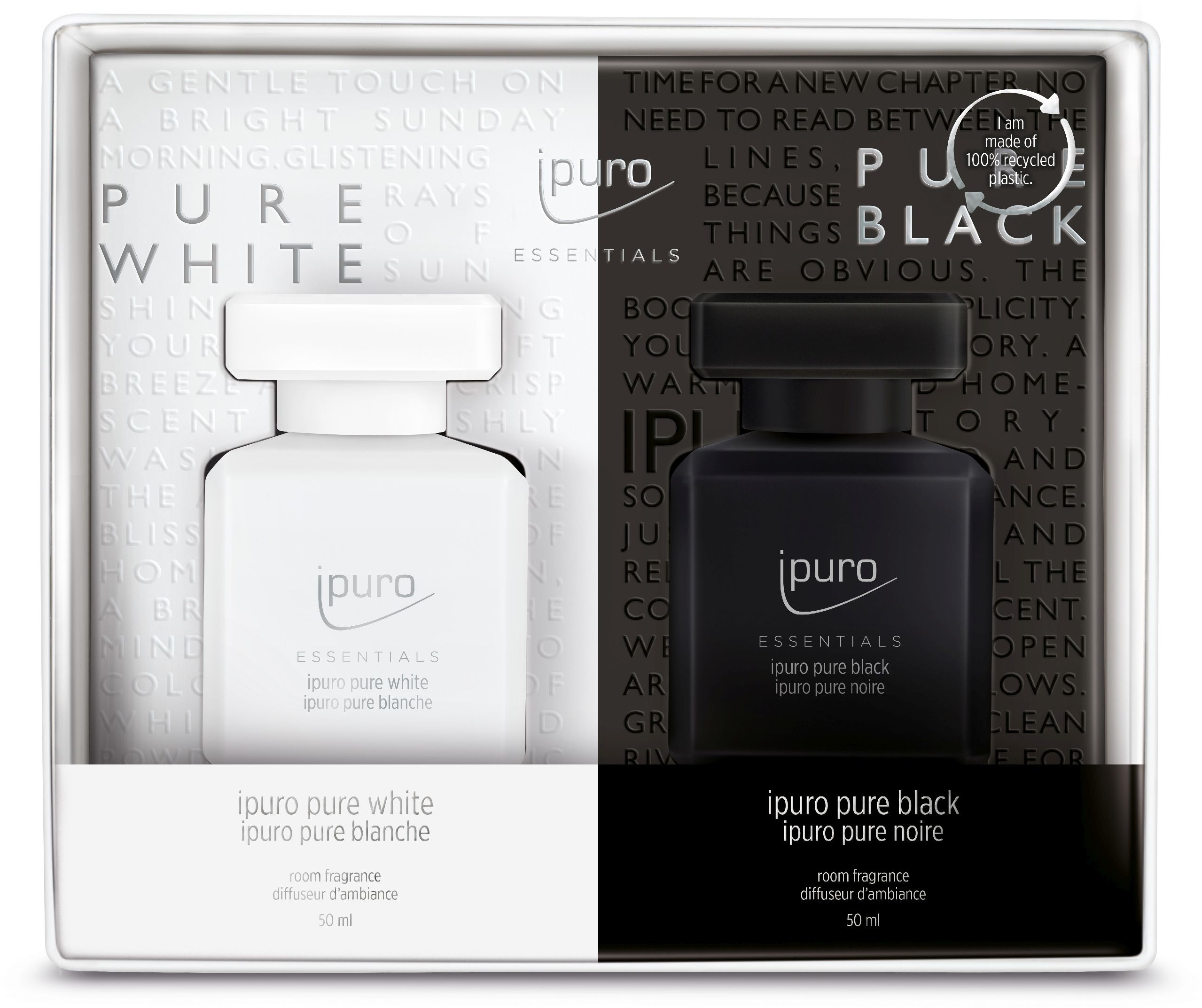 Raumduft ipuro PURE BLACK + WHITE (BHT 6,20x15,20x5,30 cm) - schwarz
