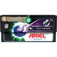 Ariel All-in-One Pods +Revitablack Waschmittelkapseln - 26 Stücke / 26 Kapeln für BLACK Schwarz