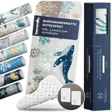 Homerella homerella® Badewannenmatte rutschfest 100x40cm, INKL. Haken, rutschfeste Badematte BPA frei, Duschmatte rutschfest, Antirutschmatte Badewanne Baby, Rutschmatte Badewanne Kinder, schimmelresistent