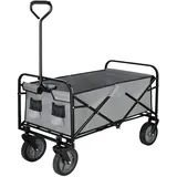 SPRINGOS Bollerwagen Transportwagen Gartenwagen mit Griff, zu 80 kg, Faltbar