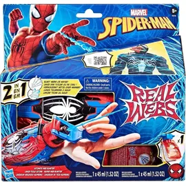 Hasbro Spider-Man Real Webs Super Web-Blaster 2-in-1 Blaster, Rot/Blau