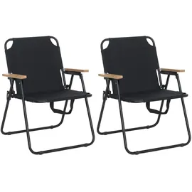 MCW Campingstuhl 2er Set Schwarz
