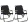 MCW Campingstuhl 2er Set Schwarz