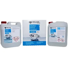 BrilliantShine Epoxidharz Kunstharz Brilliant Shine Glasklar 7,5 l