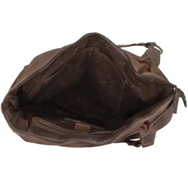 GREENLAND Nature Femi & Nine Schultertasche Leder 38 cm braun