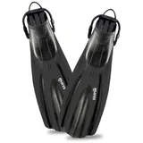 Mares Geräteflosse Superchannel - OH - mit Bungee - Schwarz - Gr: S