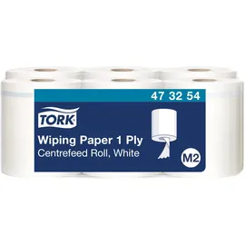 TORK Putztuchrollen Advanced M2 1-lagig weiß, 771 Blätter, 6 Rollen