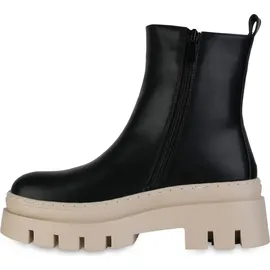 VAN HILL Damen Plateau Boots in Schwarz Beige