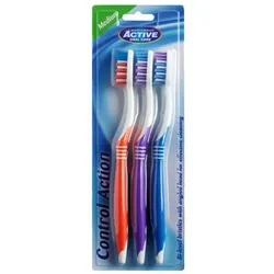 ACTIVE ORAL CARE Control Action Zahnbürsten Medium 3tlg.