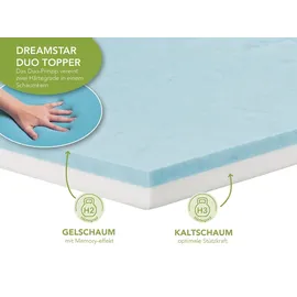 tb furniture Duo Matratzentopper H2/H3 90 x 200 cm weiß