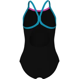 Arena Light Drop Solid Badeanzug Schwarz/Pink 140