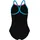 Arena Light Drop Solid Badeanzug Schwarz/Pink 140