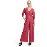 Cartoon Damen Jumpsuit mit weitem Bein 40, Orange/Purple - 40W