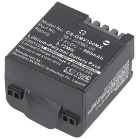 AccuCell Akku passend für Garmin VIRB XE Akku 010-12256-01, 361-00080-00, GMICP902624