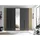 Pol-Power Kleiderschrank Kevo 225 x 225 x 52 cm Grau