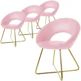 4er Set Esszimmerstühle Stühle Polsterstühle Wohnzimmerstühle Küchenstühle Samt