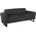 W.Schillig Couch 2,5-Sitzer schwarz