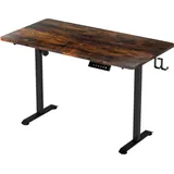 Clanmacy Höhenverstellbarer Schreibtisch elektrisch 140cm mit 4 Höhen vintage