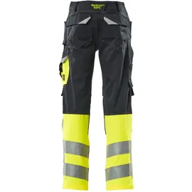 Mascot Leeds Arbeitshose Gr. 76C47 schwarzblau/hi-vis gelb