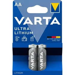 Varta Professional Lithium Mignon Batterie 2er Blister AA