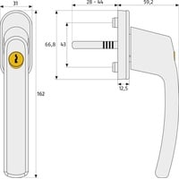 ABUS Fenstergriff FG 210 weiß