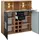 Innostyle Highboard Sonate 120 x 128 x 37 cm Schwarz