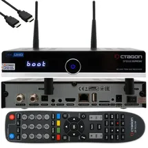 Octagon SF8008 4K TWIN SUPREME V3 UHD E2 2xDVB-S2X Linux PVR Twin Sat Receiver mit 2.4/5G Dual-Band WiFi + 4TB M2 SSD