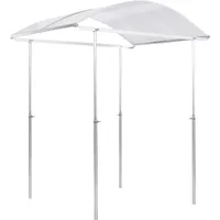 BECKMANN Pflanzenschutzdach BECKMANN "Modell 2", silber (silberfarben), B:150cm T:100cm, Gewächshäuser, höhenverstellbar 80-180 cm