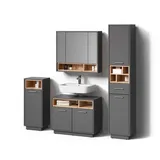 livinity Temo 4-tlg. Anthrazit/Sonoma