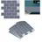 Relaxdays Subway Fliesenaufkleber 10er Set, Grau
