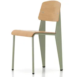 Vitra - Prouvé Standard Stuhl, Eiche natur / Gris Vermeer (Filzgleiter)